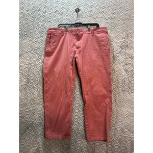 Dockers Mens Red Cotton Blend Straight Fit Smart Flex‎ Casual Pants W40 L30